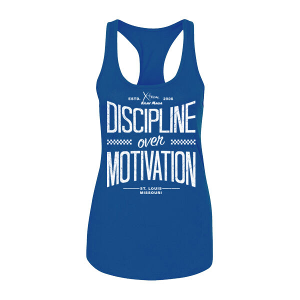 DISCIPLINE OVER MOTIVATION - WOMEN'S FITTED TANK - $PUQW3N$ Thumbnail